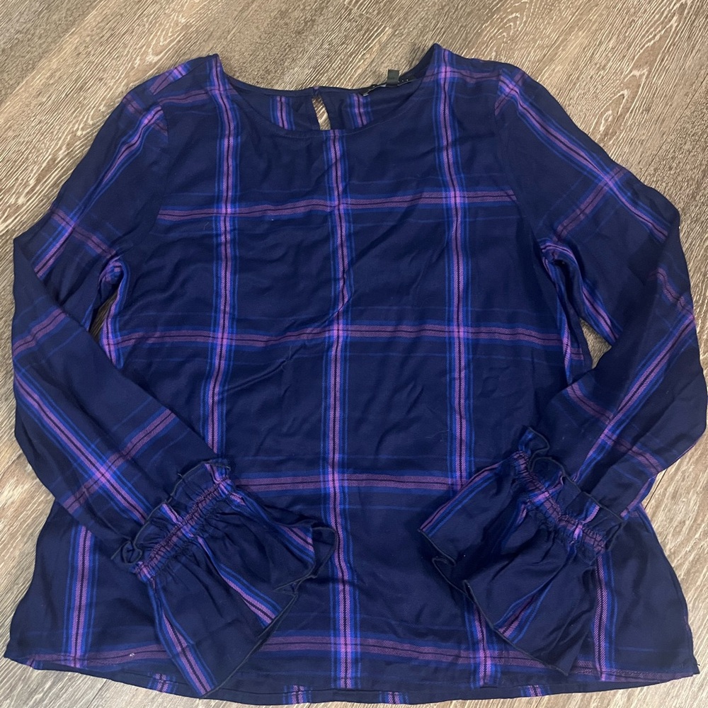 Plaid long sleeve shirt